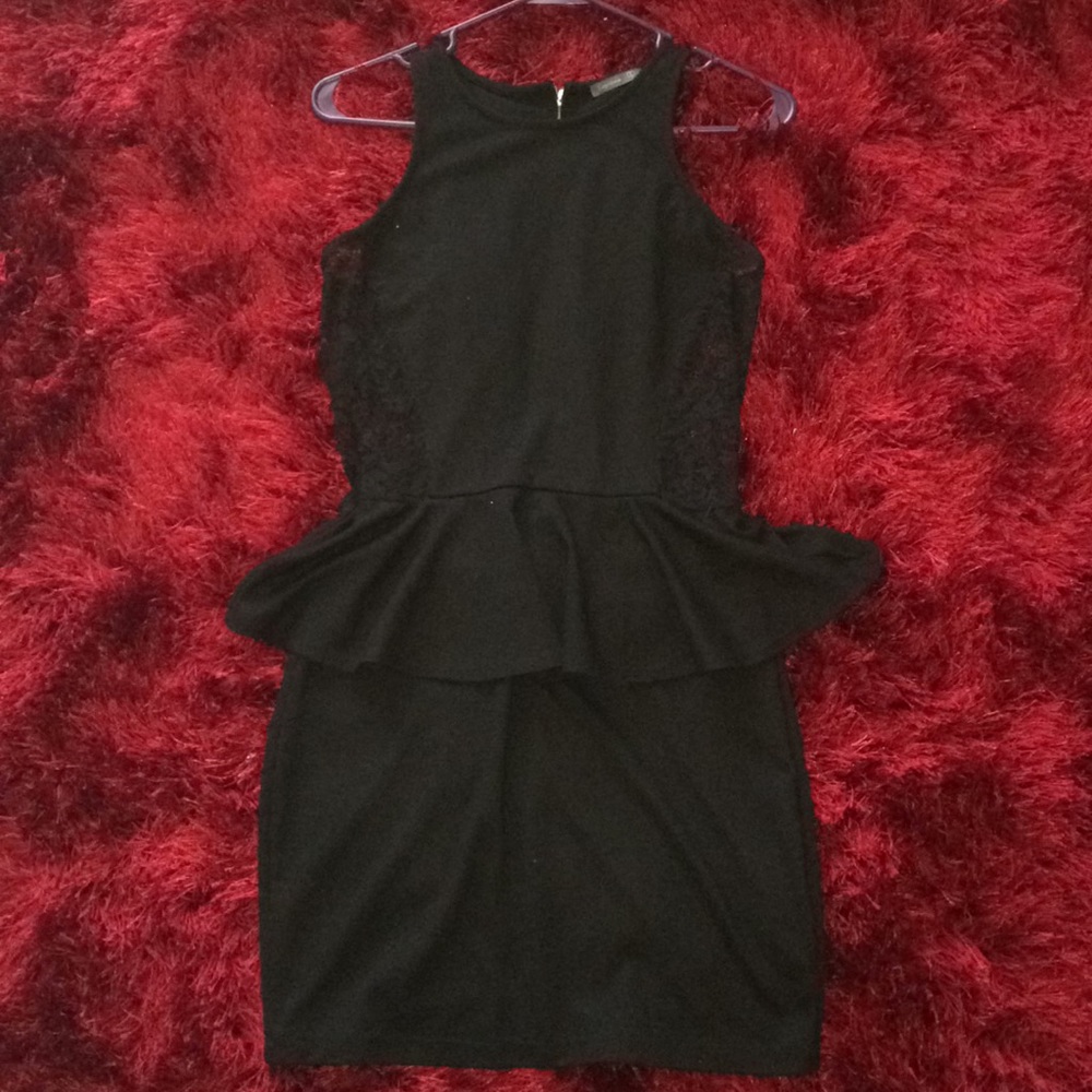 Black laced sides dress